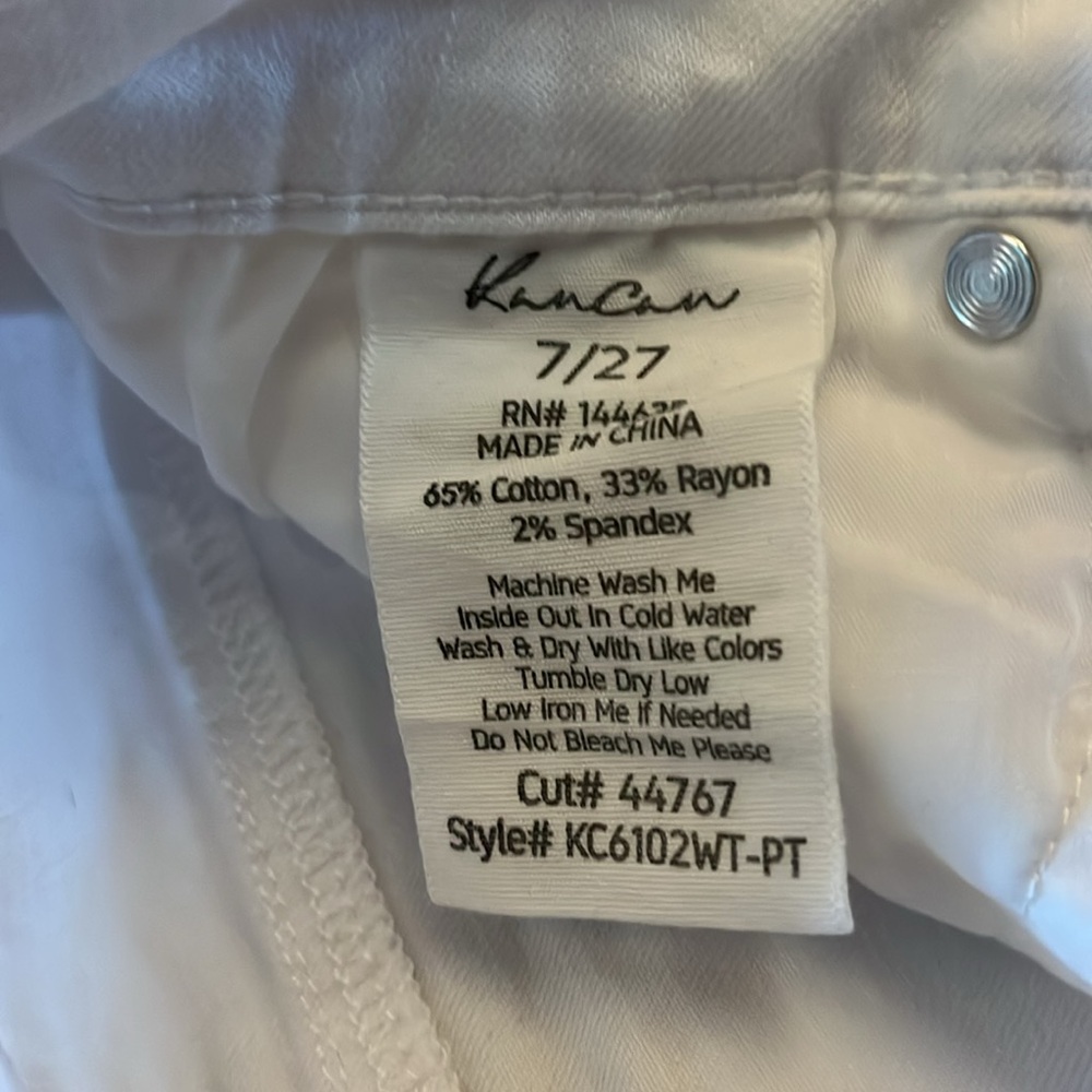 White Flare Jeans Mid Rise - Picture 5 of 7